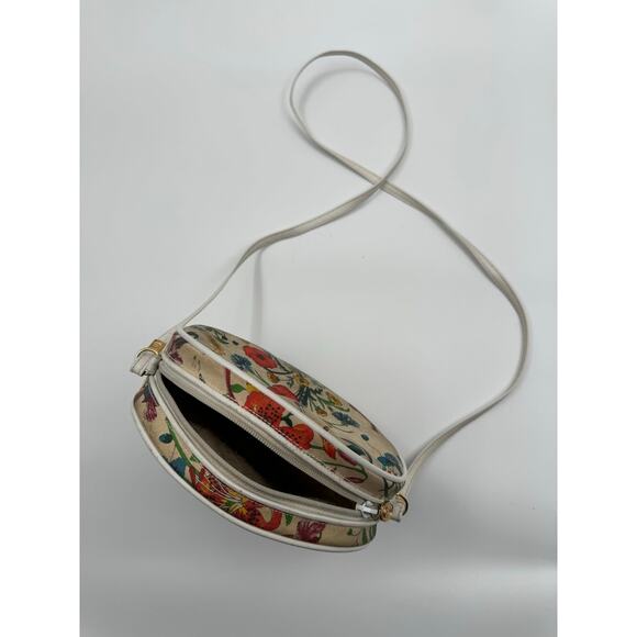 Authentic Vintage Gucci Floral Multicolor Canteen Crossbody Bag - Picture 8 of 11